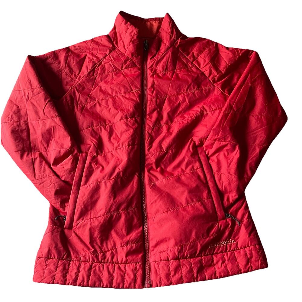 Patagonia Quilted Insulated Full Zip‎ Puffer Jacket Small Red Lightweight